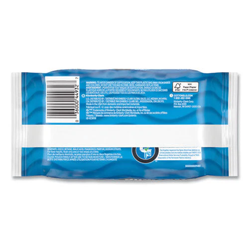 Fresh Care Flushable Cleansing Cloths, 1-ply, 3.75 X 5.5, White, 42/pack, 12 Packs/carton - Image 3