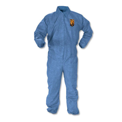 A60 Elastic-cuff, Ankle And Back Coveralls, Large, Blue, 24/carton - Image 1