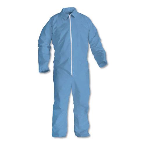 A65 Zipper Front Flame Resistant Coveralls, X-large, Blue, 25/carton - Image 1