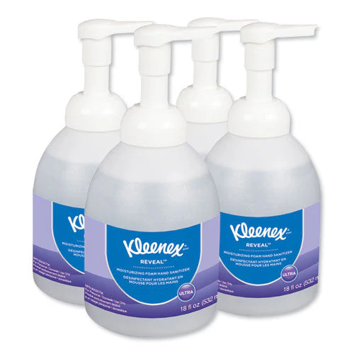Reveal Ultra Moisturizing Foam Hand Sanitizer, 18 Oz Bottle, Fragrance-free, 4/carton - Image 2