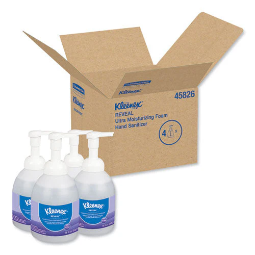 Reveal Ultra Moisturizing Foam Hand Sanitizer, 18 Oz Bottle, Fragrance-free, 4/carton - Image 3