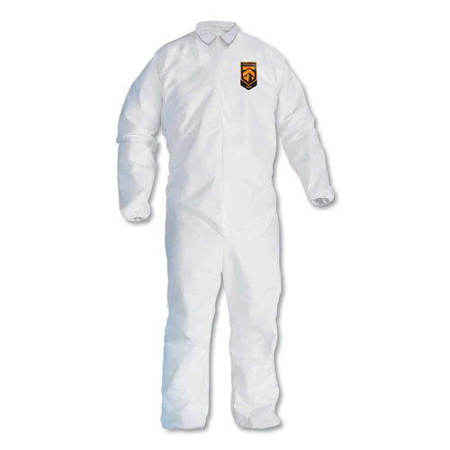 A30 Elastic-back And Cuff Coveralls, Large, White, 25/carton - Image 1