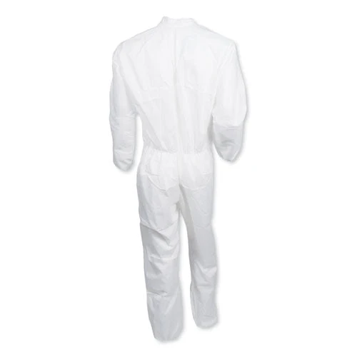 A30 Elastic-back And Cuff Coveralls, Large, White, 25/carton - Image 2