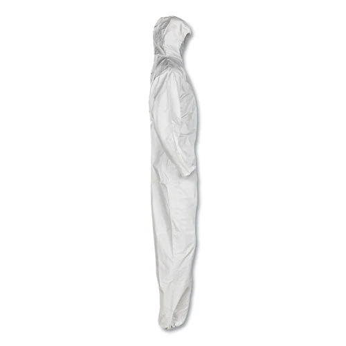 A30 Elastic-back And Cuff Hooded Coveralls, 2x-large, White, 25/carton - Image 2