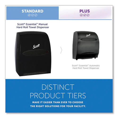 Essential Manual Hard Roll Towel Dispenser, 13.06 X 11 X 16.94, Black - Image 2