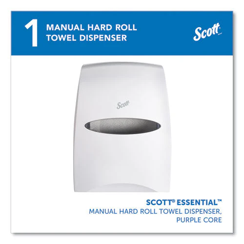 Essential Manual Hard Roll Towel Dispenser, 13.06 X 11 X 16.94, White - Image 2
