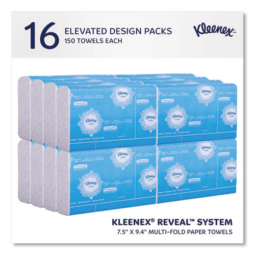 Reveal Multi-fold Towels, 2-ply, 8 X 9.4, White, 16/carton - Image 2