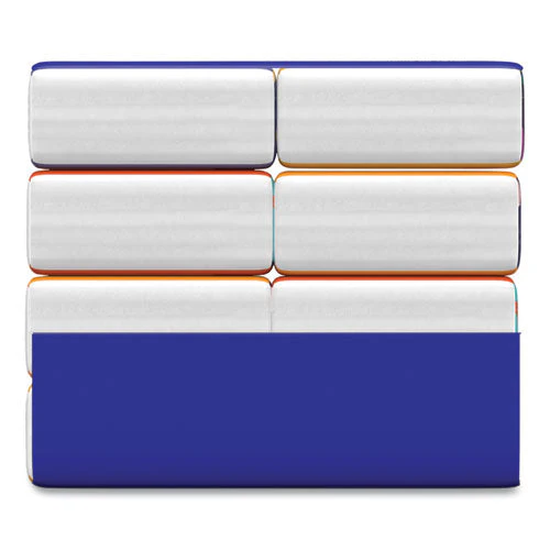 On The Go Packs Facial Tissues, 3-ply, White, 10 Sheets/pouch, 8 Pouches/pack, 12 Packs/carton - Image 3