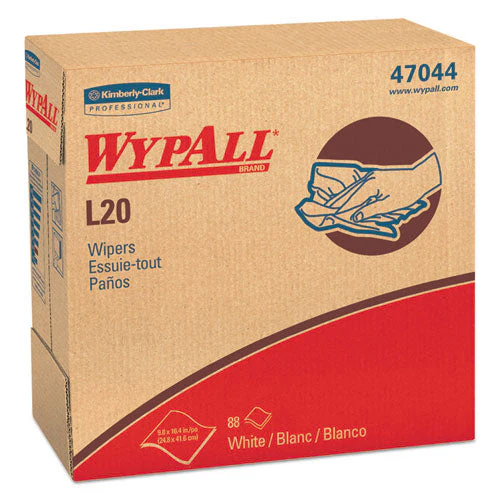 L20 Towels, Pop-up Box, 4-ply, 9.1 X 16.8, Unscented, White, 88/box, 10 Boxes/carton - Image 1