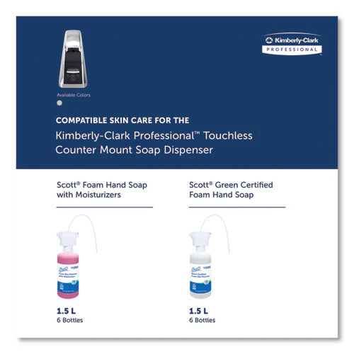 Touchless Counter Mount Skin Care Dispenser, 1.5 L, 2.12 X 4.25 X 5.56, Chrome - Image 3