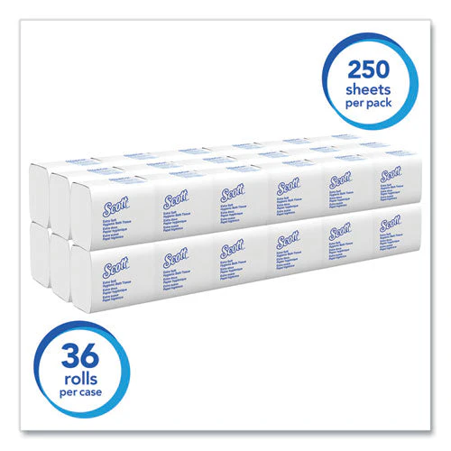 Hygienic Bath Tissue, Septic Safe, 2-ply, White, 250/pack, 36 Packs/carton - Image 2