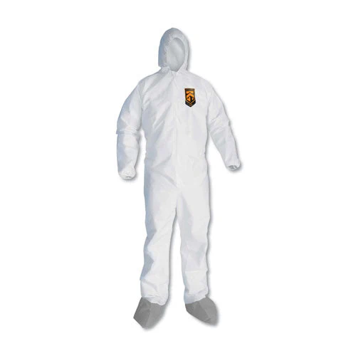 A45 Liquid And Particle Protection Surface Prep/paint Coveralls, Medium, White, 25/carton - Image 1