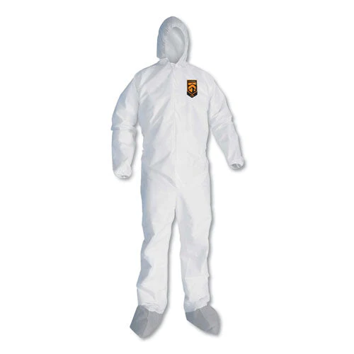 A45 Liquid And Particle Protection Surface Prep/paint Coveralls, Large, White, 25/carton - Image 1
