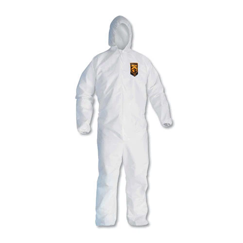 A20 Elastic Back, Cuff And Ankle Hooded Coveralls, Zip, X-large, White, 24/carton - Image 1