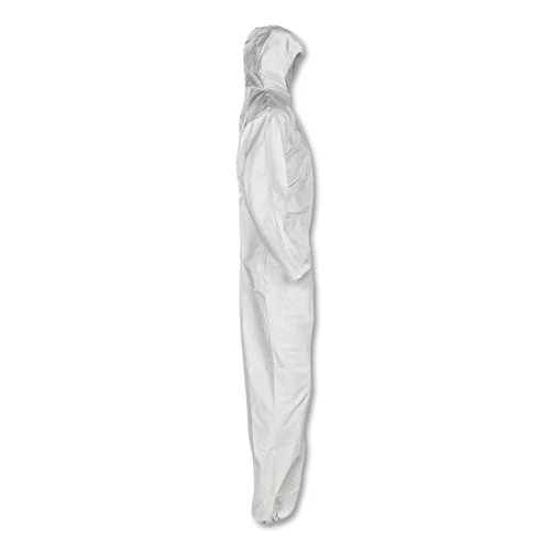 A20 Elastic Back, Cuff And Ankle Hooded Coveralls, Zip, X-large, White, 24/carton - Image 2