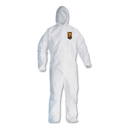 A20 Elastic Back, Cuff And Ankles Hooded Coveralls, 4x-large, White, 20/carton - Image 1