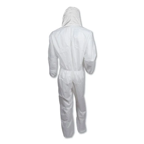 A20 Elastic Back, Cuff And Ankles Hooded Coveralls, 4x-large, White, 20/carton - Image 2