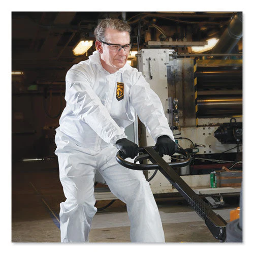 A20 Elastic Back And Ankle Hood And Boot Coveralls, X-large, White, 24/carton - Image 2