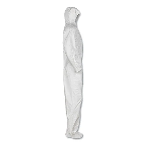 A20 Elastic Back And Ankle Hood And Boot Coveralls, 2x-large, White, 24/carton - Image 3