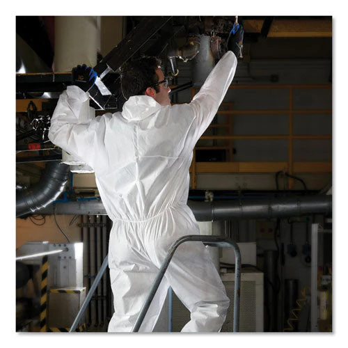 A20 Elastic Back And Ankle Hood And Boot Coveralls, 2x-large, White, 24/carton - Image 2