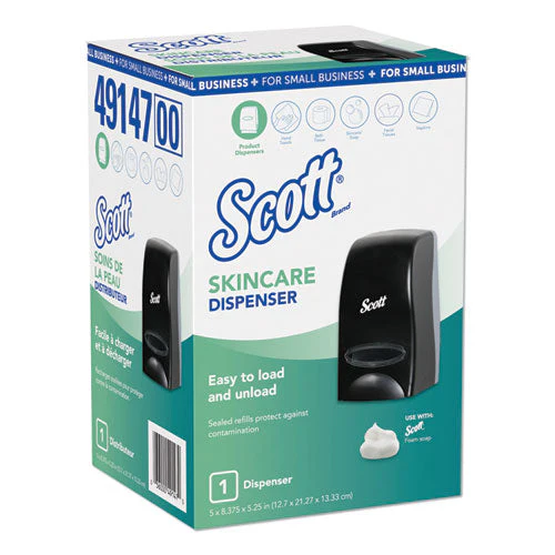 Essential Manual Skin Care Dispenser, For Small Business, 1,000 Ml, 5.43 X 4.85 X 8.36, Black - Image 1
