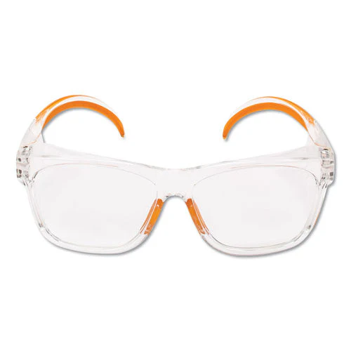 Maverick Safety Glasses, Clear/orange, Polycarbonate Frame, 12/box - Image 1