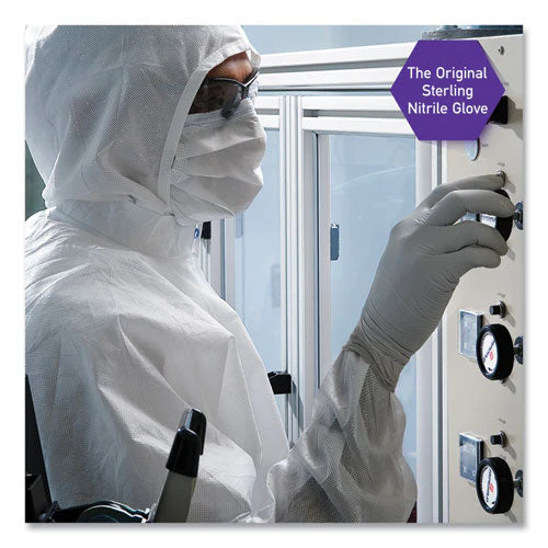 Sterling Nitrile Exam Gloves, Powder-free, Gray, 242 Mm Length, X-large, 170/box - Image 3