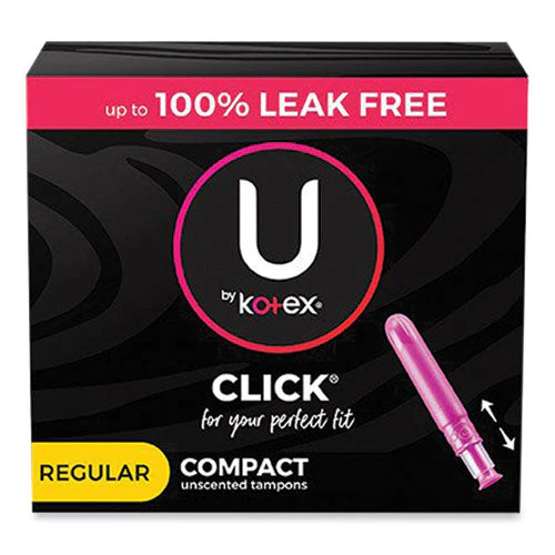 U By Kotex Click Compact Tampons, Super, 32/pack - Image 1