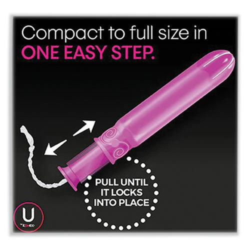 U By Kotex Click Compact Tampons, Super, 32/pack - Image 2