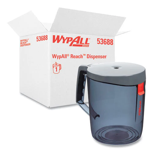 Reach Towel System Dispenser, 9.5 X 7 X 8.75, Black/smoke - Image 1