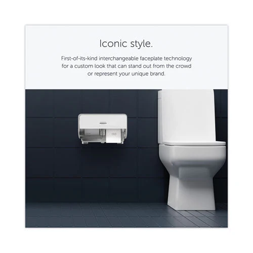 Icon Coreless Standard Roll Toilet Paper Dispenser, 8.43 X 13 X 7.25, Silver Mosaic - Image 3