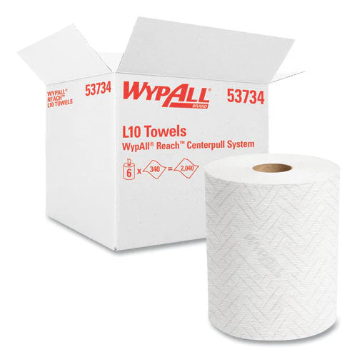 Reach System Roll Towel, 1-ply, 11 X 7, White, 340/roll, 6 Rolls/carton - Image 1
