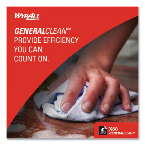General Clean X60 Cloths, 12.5 X 16.8, White, 236/carton - Image 2