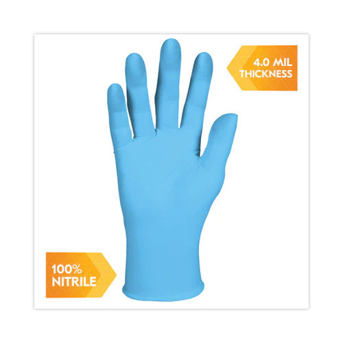 G10 Comfort Plus Blue Nitrile Gloves, Light Blue, Small, 1,000/carton - Image 2