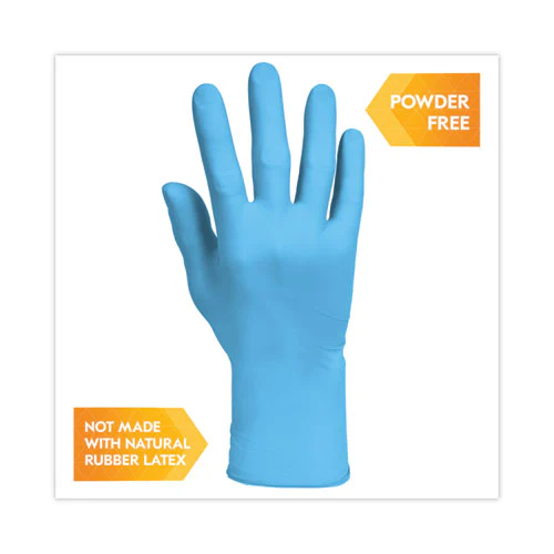G10 Comfort Plus Blue Nitrile Gloves, Light Blue, Large, 1,000/carton - Image 3