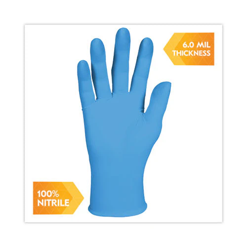 G10 2pro Nitrile Gloves, Blue, Medium, 1,000/carton - Image 3