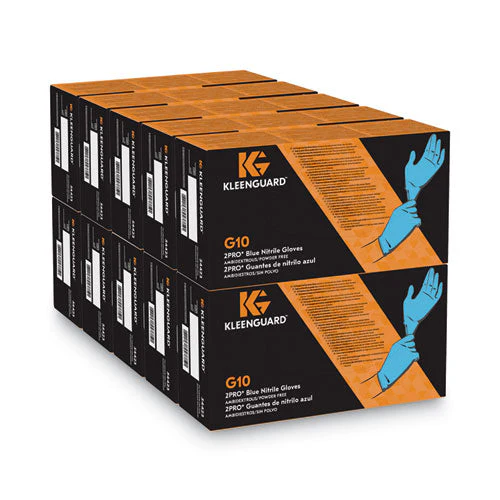 G10 2pro Nitrile Gloves, Blue, Large, 100/box - Image 1