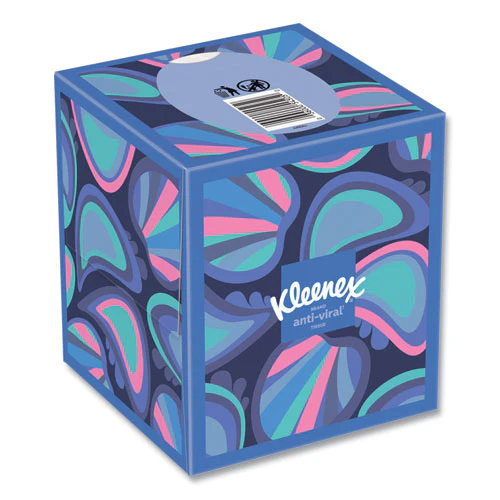 Anti-viral Facial Tissue, 3-ply, White, 55 Sheets/box, 27 Boxes/carton - Image 2