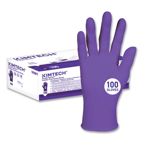 Purple Nitrile Gloves, Purple, 242 Mm Length, Small, 6 Mil, 1,000/carton - Image 2