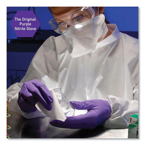 Purple Nitrile Gloves, Purple, 242 Mm Length, Small, 6 Mil, 1,000/carton - Image 3