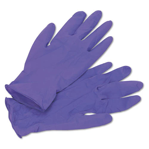 Purple Nitrile Exam Gloves, 242 Mm Length, Medium, Purple, 1,000/carton - Image 1