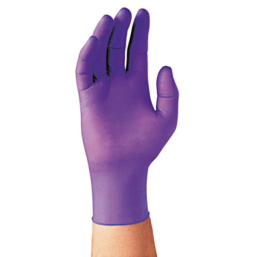 Purple Nitrile Exam Gloves, 242 Mm Length, Medium, Purple, 1,000/carton - Image 2