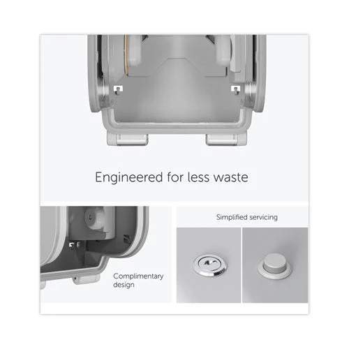 Icon Coreless Standard Roll Toilet Paper Dispenser, 7.18 X 13.37 X 7.06, White Mosaic - Image 2