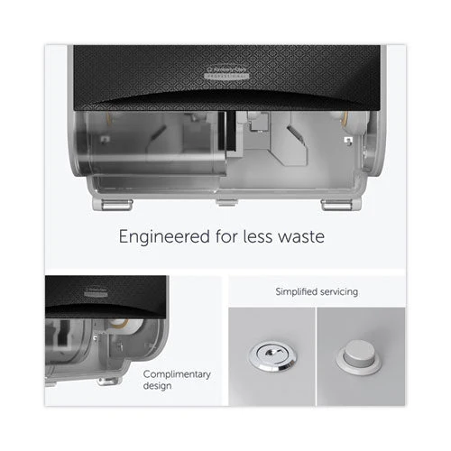 Icon Coreless Standard Roll Toilet Paper Dispenser, 8.43 X 13 X 7.25, Black Mosaic - Image 3