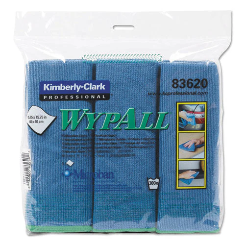 Microfiber Cloths, Reusable, 15.75 X 15.75, Blue, 6/pack - Image 1