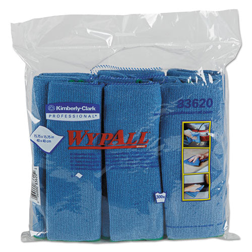 Microfiber Cloths, Reusable, 15.75 X 15.75, Blue, 24/carton - Image 1