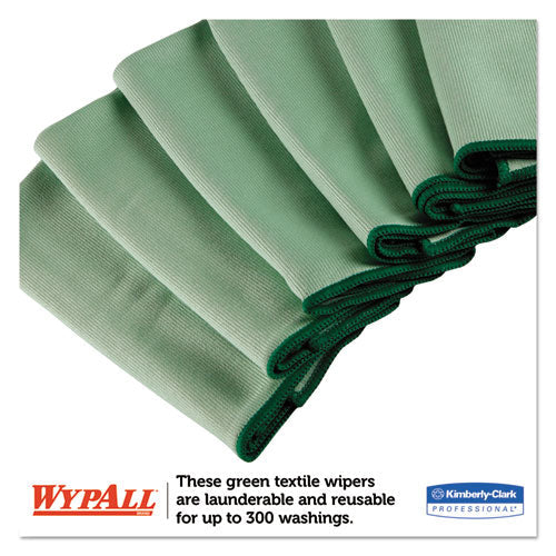 Microfiber Cloths, Reusable, 15.75 X 15.75, Green, 24/carton - Image 3