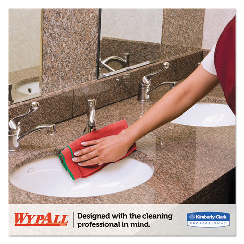 Microfiber Cloths, Reusable, 15.75 X 15.75, Red, 6/pack, 4 Packs/carton - Image 3