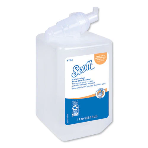 Antimicrobial Foam Skin Cleanser, Fresh Scent, 1,000 Ml Bottle, 6/carton - Image 1