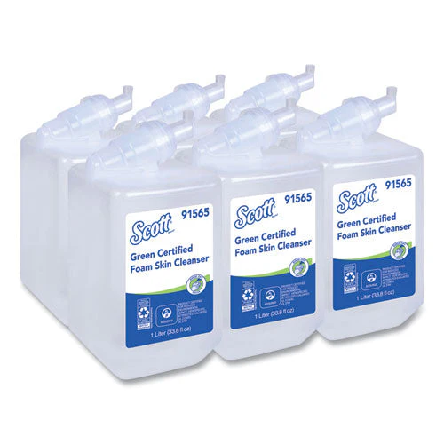 Essential Green Certified Foam Skin Cleanser, Neutral, 1,000 Ml Bottle, 6/carton - Image 1